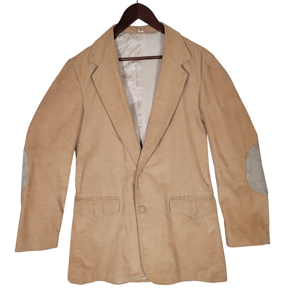 Vintage Pioneer Wear Sport Coat Size 42 Long Corduroy Western Jacket Blazer